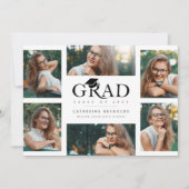 Moderne 6 Photos Faire-part de diplôme (Devant)