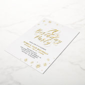 Moderne 70ste verjaardagsfeestje Echte Folie Uitno Folie Uitnodiging (Gedraaid)