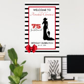 Moderne 75 & SENSATIONAL Event Party Affiche de bi (Bureau à domicile)