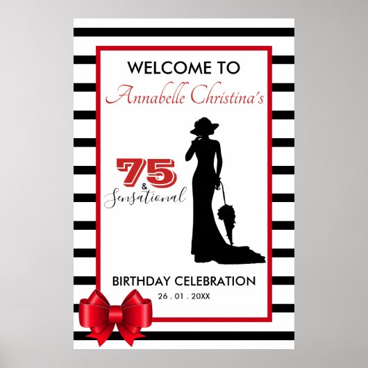 Moderne 75 & SENSATIONAL Event Party Affiche de bi (Devant)