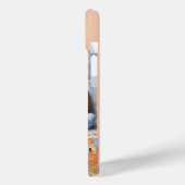 Moderne 7-foto Collage naam Monogram iPhone Case (Achterkant / Links)