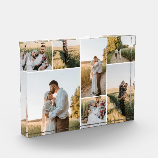 Moderne 7 fotocollage fotoblokken (Links)