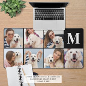 Moderne 7 Photo Collage Monogramme Couleur personn