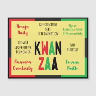 Moderne 7 Principes Groen Rood Zwart Kwanzaa