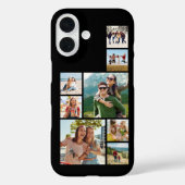 Moderne 8 Afbeelding fotocollage Case-Mate iPhone Case (Achterkant)