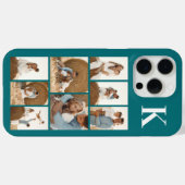 Moderne 8 Foto Teal Case-Mate iPhone Case (Achterkant (horizontaal))