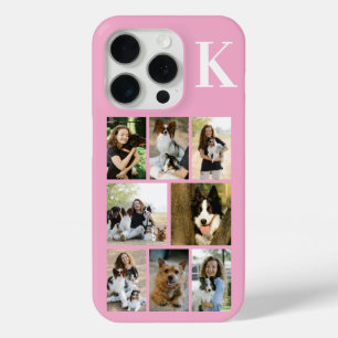 Moderne 8 Huisdier Foto Roze iPhone 15 Pro Case