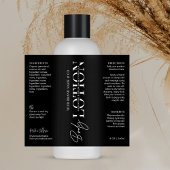 Moderne 8 OZ Bouteille cosmétique Étiquette de la