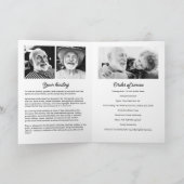 Moderne 9-foto begrafenis / herdenkingsdienst programma (Binnen)