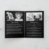 Moderne 9-foto begrafenis / herdenkingsdienst programma (Binnen)