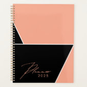 Moderne aangepaste Abstracte stijlvolle trendy pla Planner (Voorkant)
