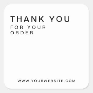 Moderne, aangepaste bedrijven - Hartelijk dank Vierkante Sticker