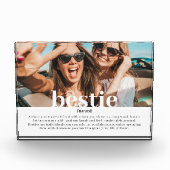 Moderne aangepaste bestitie betekent beste vriende fotoblokken (Voorkant)