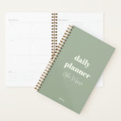 Moderne aangepaste Boho chique minimalistische dag Planner (Display)