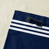 Moderne aangepaste botnaam Welkom op Nautisch vlak Strandlaken (In situ)