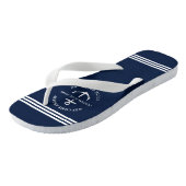 Moderne aangepaste botnaam Welkom op Nautisch vlak Teenslippers (Schuin)