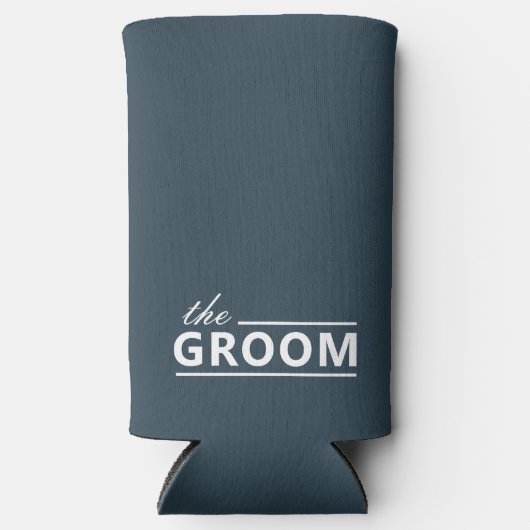 Moderne aangepaste De Bruidegom Stof Groen Witte T (Voorkant)