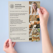 Moderne aangepaste evenementenplanner promotioneel flyer (Hand)