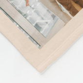 Moderne aangepaste familienaam 10 Fotocollage Fleece Deken (Hoek)