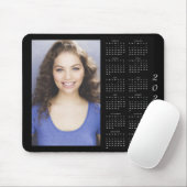 Moderne aangepaste foto 2025 kalender muismat (Met muis)