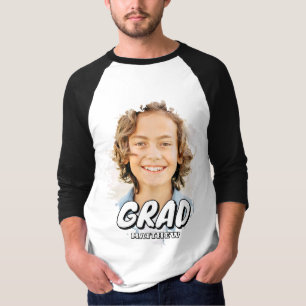 Moderne aangepaste foto afstudeerling gepersonalis t-shirt
