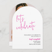 Moderne aangepaste foto boog kaart (Voorkant / Achterkant)