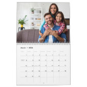 Moderne aangepaste foto Creëer Uw eigen familie Kalender (Mar 2026)
