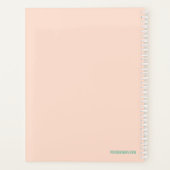 Moderne aangepaste foto Creëer uw eigen Schattige Planner (Achterkant)