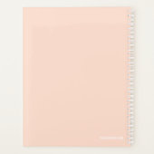 Moderne aangepaste foto Creëer uw eigen Schattige Planner (Achterkant)