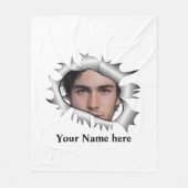 Moderne aangepaste foto in een gat fleece deken (Voorkant)