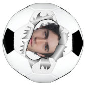 Moderne  aangepaste foto in een gat voetbal (Gedraaid)