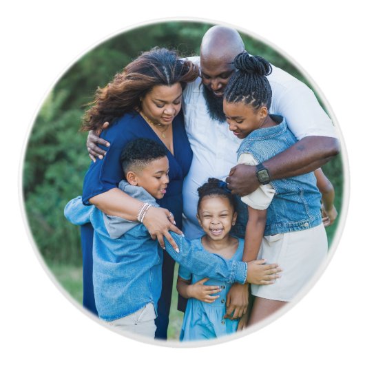 Moderne aangepaste foto keramische knop (Voorkant)