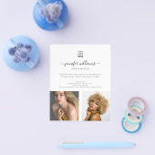 Moderne Aangepaste foto-Logo promotiewit Flyer (Enkel)