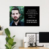 Moderne Aangepaste Foto Onvergetelijk In Onze Hart Poster (Thuiskantoor)