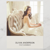 Moderne aangepaste foto QR Fotograaf Business Flyer (Voorkant)