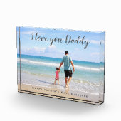 Moderne Aangepaste Foto Vaderdag Ik hou van je pap (Rechts)