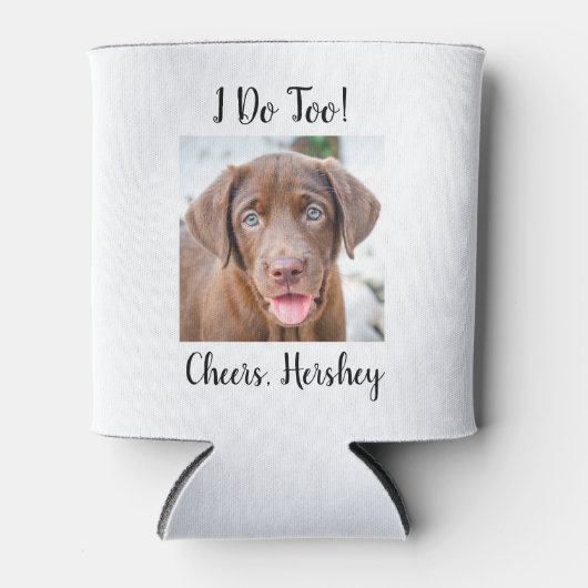 Moderne aangepaste foto van mij om weddenschap te blikjeskoeler (Voorkant)