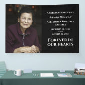Moderne aangepaste foto voor altijd in ons hart spandoek (Beurs)