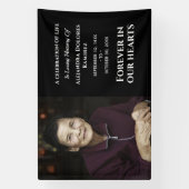 Moderne aangepaste foto voor altijd in ons hart spandoek (Verticaal)