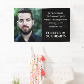 Moderne, aangepaste foto voor altijd in ons hart spandoek (Insitu)