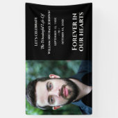 Moderne, aangepaste foto voor altijd in ons hart spandoek (Verticaal)