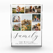 Moderne aangepaste fotocollage elegante scriptfami fotoblokken (Voorkant)