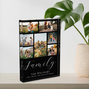 Moderne aangepaste fotocollage elegante scriptfami fotoblokken