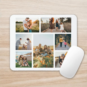 Moderne aangepaste fotocollage familie gepersonali muismat