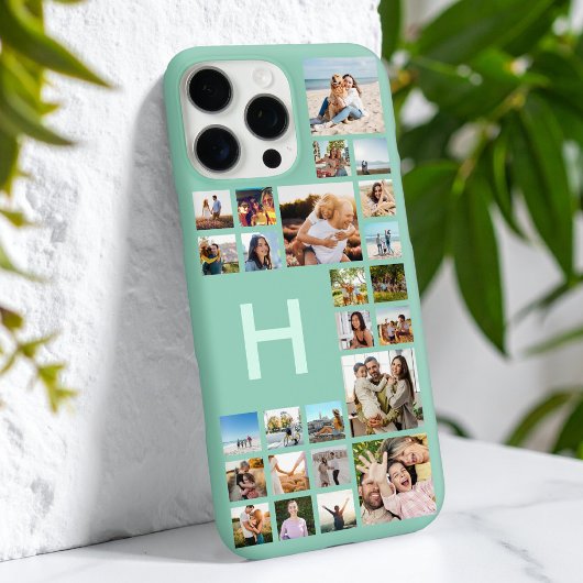 Moderne aangepaste fotocollage gepersonaliseerd mo Case-Mate iPhone case