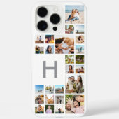 Moderne aangepaste fotocollage gepersonaliseerd mo Case-Mate iPhone case (Achterkant)