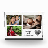 Moderne, aangepaste fotocollage liefde je vader bl fotoblokken (Voorkant)