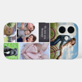 Moderne aangepaste fotocollage telefoonhoes Case-Mate iPhone case (Achterkant (horizontaal))