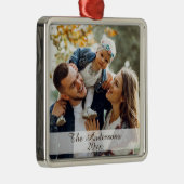 Moderne, aangepaste fotozilver metalen ornament (Rechts)