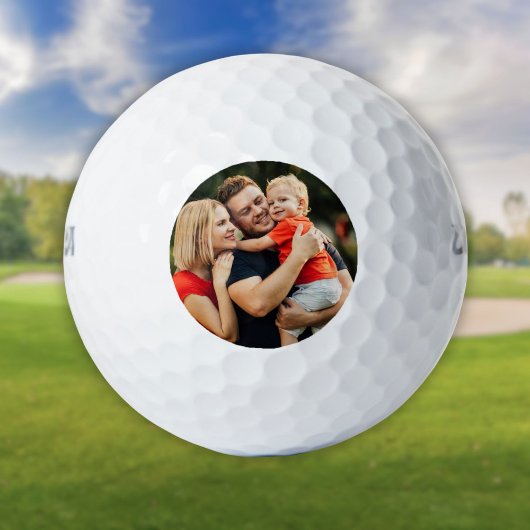 Moderne Aangepaste Gepersonaliseerde Foto Golfballen
